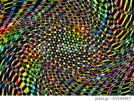 カラフルなラインとブラックのコントラスト 65594947