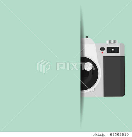 vintage camera background with copy space 65595619