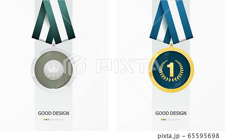 メダル デザイン 金 65595698