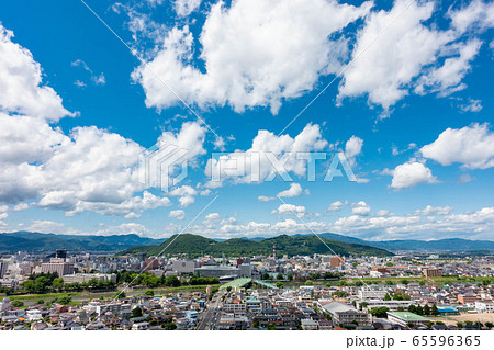 福島市内　信夫山　町並み 65596365