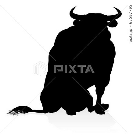 Silhouette Bull 65597795