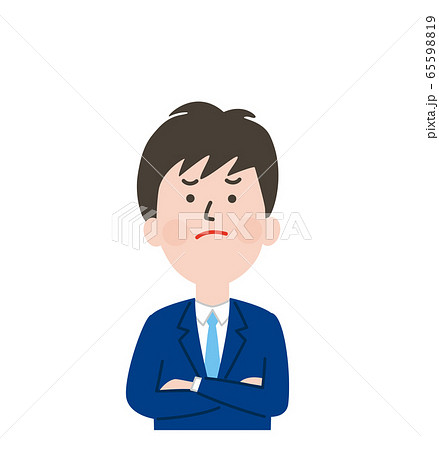 悩んでいる男子学生の表情 65598819