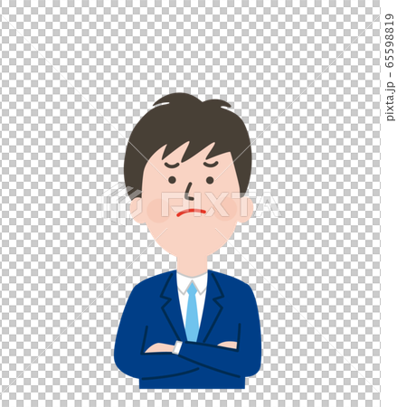 悩んでいる男子学生の表情 65598819
