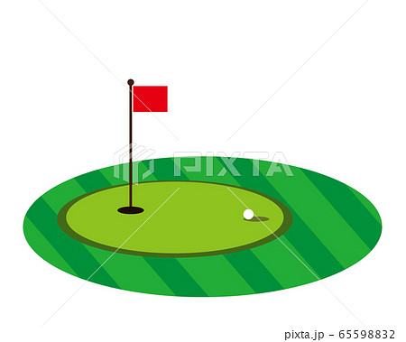ゴルフ ボール グリーンのイラスト素材 6559