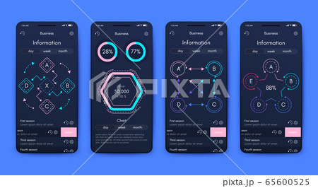 Modern infographic vector elements for business brochures. Use in website, corporate brochure, advertising and marketing. Pie charts, line graphs, bar graphs and timelines. Modern infographic vector elements for business brochures. Use in website, corporate brochure, advertising and marketing. Pie charts, line graphs, bar graphs and timelines. 65600525