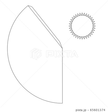 Paper cone template, trim scheme on white Paper cone template, trim scheme on white 65601374