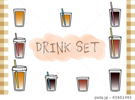手描き コーヒー カフェ アイコン セット 手描き コーヒー カフェ アイコン セット 65601493