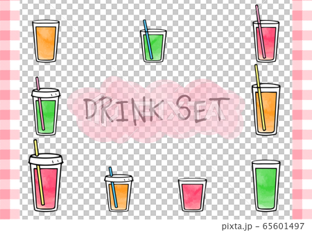 手描き コーヒー カフェ アイコン セット 手描き コーヒー カフェ アイコン セット 65601497
