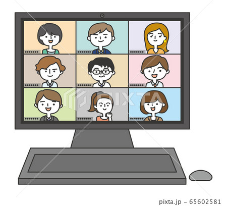 オンライン会議　パソコン 65602581
