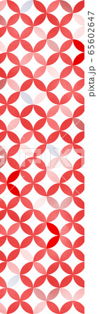 七宝柄 バナー背景(160:600)手描き風(赤系)〔JPG/PNG背景透過〕 七宝柄 バナー背景(160:600)手描き風(赤系)〔JPG/PNG背景透過〕 65602647