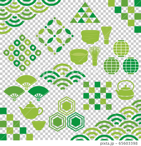 Matcha Japanese style advertisement illustration 65603398