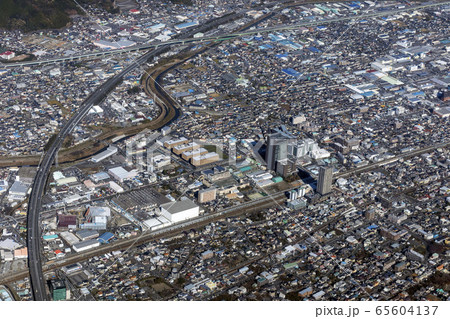静岡市の草薙駅付近を空撮 静岡市の草薙駅付近を空撮 65604137