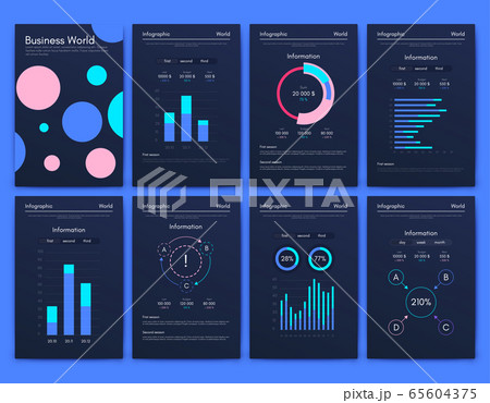 Modern infographic vector elements for business Modern infographic vector elements for business 65604375