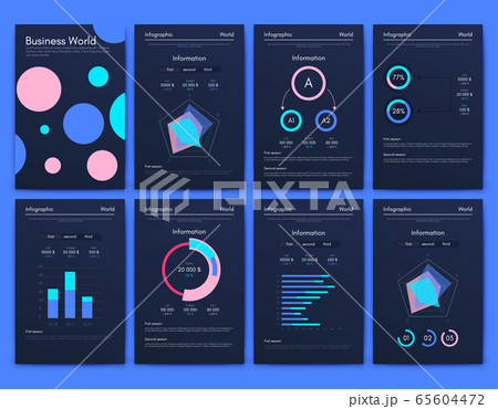 Modern infographic vector elements for business 65604472
