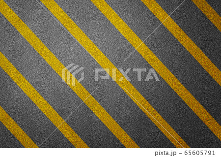 3D Illustration of a road restricted with yellow lines pattern and background, textured traffic rules concept. 3D Illustration of a road restricted with yellow lines pattern and background, textured traffic rules concept. 65605791