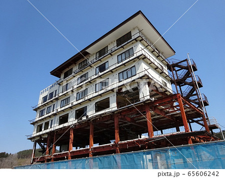 東日本大震災　田老 65606242