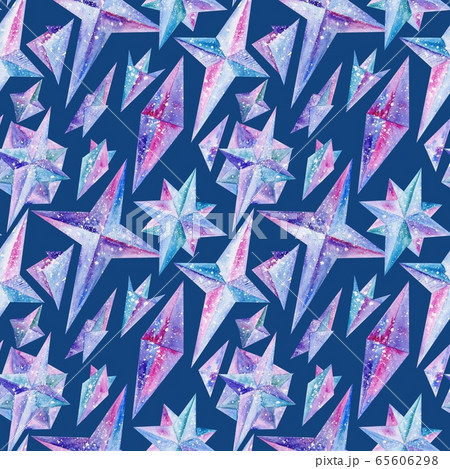 Magic Crystal Blue geometric Watercolor Texture Pattern Magic Crystal Blue geometric Watercolor Texture Pattern 65606298