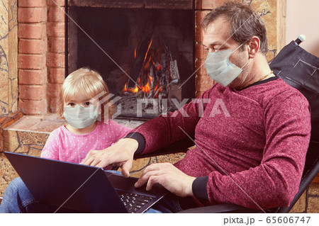 Family during home isolation because of covid-19. Family during home isolation because of covid-19. 65606747