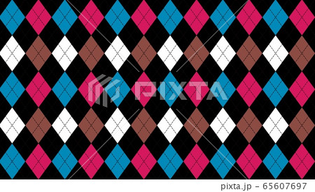 Seamless argyle pattern. Traditional diamond check print 65607697