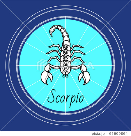 Scorpio Zodiac Sign Astrology and Horoscope Vector 65609864
