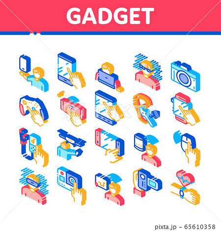 Gadget And Device Isometric Icons Set Vector 65610358