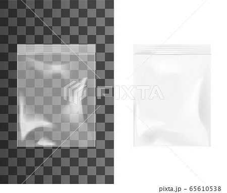 Plastic zip bag empty pouches package 65610538