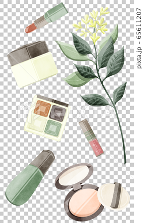 Organic Cosmetic Image Layout Stock Illustration