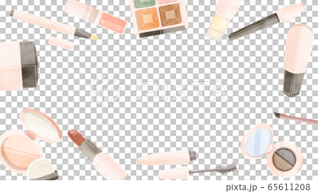 化粧品レイアウトフレームのイラスト素材