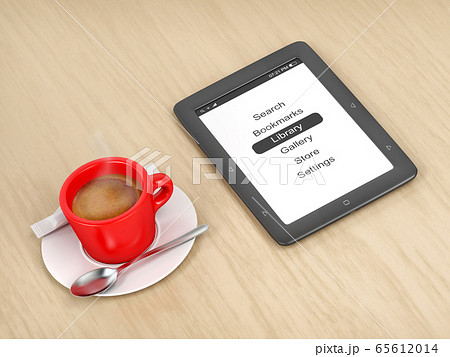E-book reader and coffee E-book reader and coffee 65612014