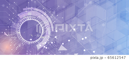 Abstract tech background. Futuristic technology 65612547