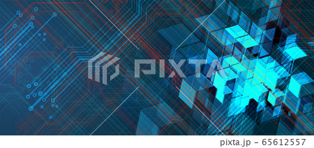 Abstract tech background. Futuristic technology 65612557