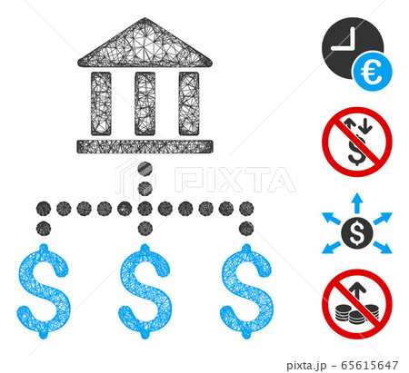 Bank Payments Web Vector Mesh Illustration 65615647