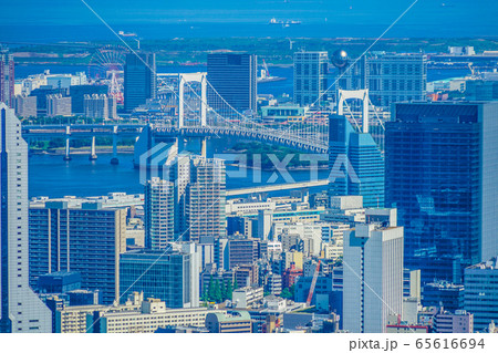 六本木ヒルズ展望台からの都市風景 六本木ヒルズ展望台からの都市風景 65616694
