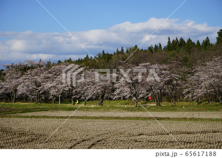 陣ケ岡歴史公園の月の輪形日の輪形 65617188
