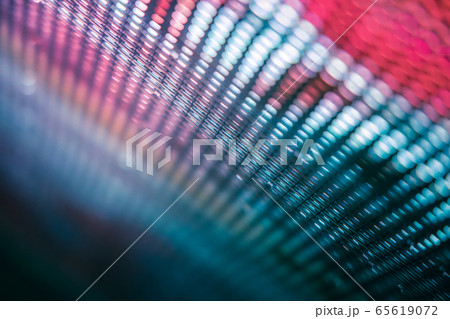 CloseUp LED blurred screen. LED soft focus CloseUp LED blurred screen. LED soft focus 65619072