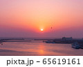 三浦半島から望むダイヤモンド富士（神奈川県　城ヶ島大橋より） 65619161