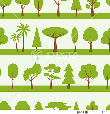 Green tree forest line seamless pattern vector Green tree forest line seamless pattern vector 65620172