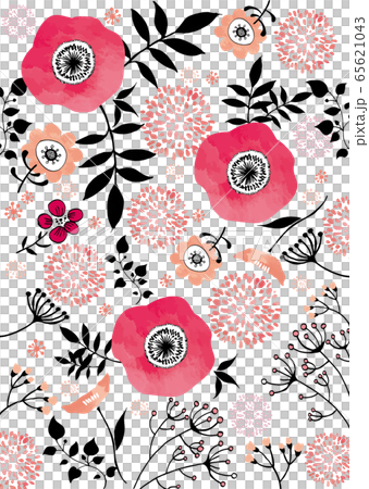 北欧風 木 手書き 線画 葉 葉っぱ 緑 イラスト アイコン 花 水彩 ナチュラルのイラスト素材