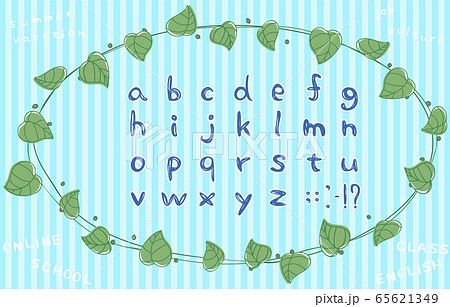 手書きのアルファベット文字のセット 65621349