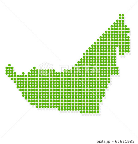 アラブ首長国連邦 地図 緑 アイコン アラブ首長国連邦 地図 緑 アイコン 65621935