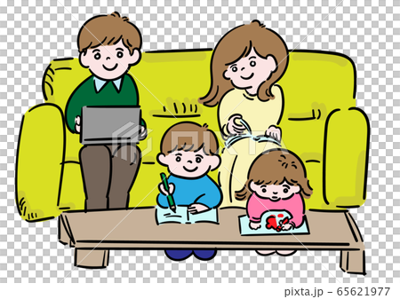 ステイホーム＿家族 65621977