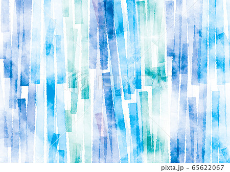 水彩 抽象 背景 青のイラスト素材 [65622067] - PIXTA