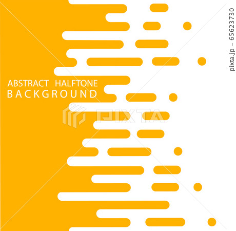 Abstract yellow Halftone Rounded Lines Halftone Transition. Vector Background. Abstract concept . Vector illusration 65623730