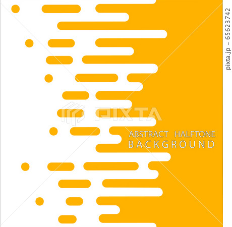 Abstract yellow Halftone Rounded Lines Halftone Transition. Vector Background. Abstract concept . Vector illusration 65623742