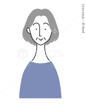 笑顔の年配女性 65624331