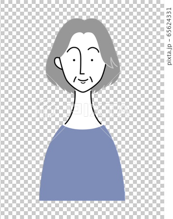 笑顔の年配女性 65624331
