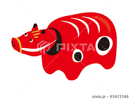 赤べこ　イラスト 65625386