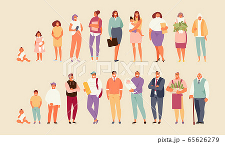 Stages of life and aging 65626279