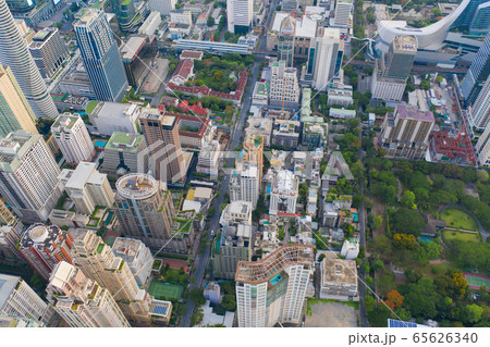 Aerial view of Sathorn district, Bangkok Downtown Aerial view of Sathorn district, Bangkok Downtown 65626340