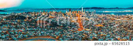 Panoramic view of the San Francisco city. 65626515